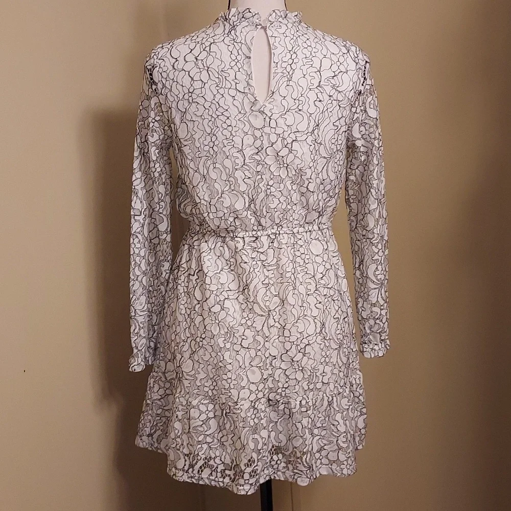 Art Class Girls Black and White Formal Dress